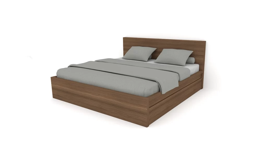 Bed with drawers storage